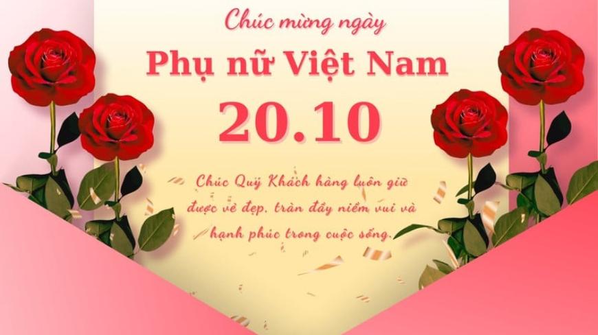 Chúc mừng ngày Phụ Nữ Việt Nam 20.10